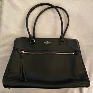 Kate Spade New York Leather Satchel Purse – Black